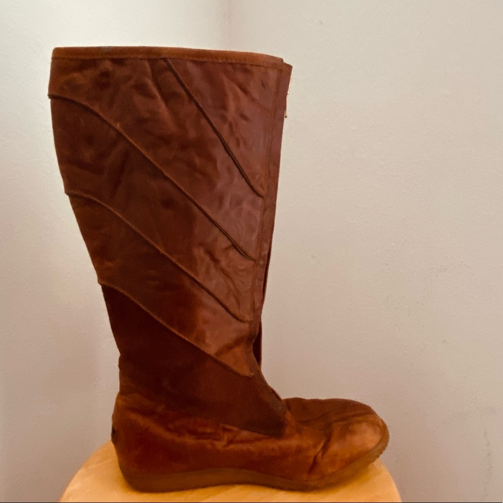 SOREL FIRENZY brown leather high boot - Picture 3 of 5